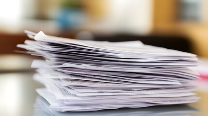 Medical bills paperwork scattered on a desk, symbolizing the financial burden and administrative challenges faced by patients and healthcare providers in managing medical expenses.