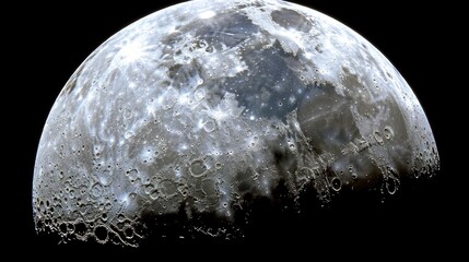 Full moon in the night sky