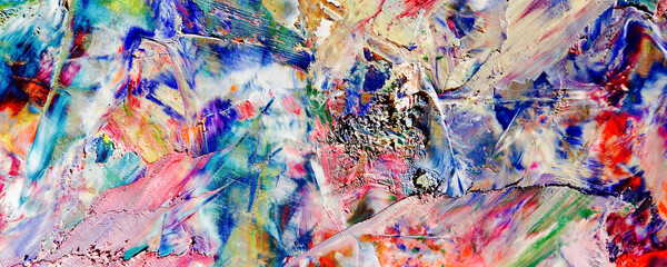 Abstract art background . Hand painting artwork on canvas 