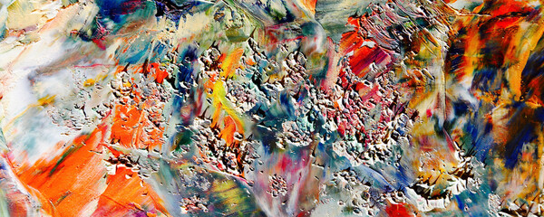 Abstract art background . Hand painting artwork on canvas 