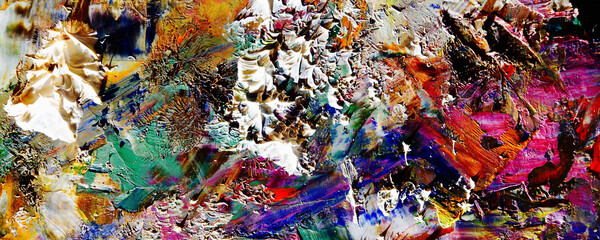 Abstract art background . Hand painting artwork on canvas 