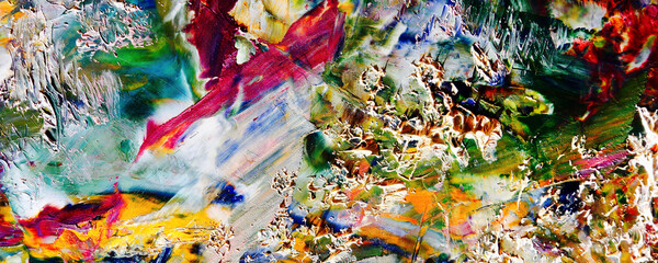 Abstract art background . Hand painting artwork on canvas 