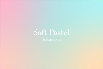 Soft Pastel Holo Gradients Background