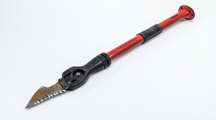 Fototapeta premium Soil Compaction Tool with Red Handle and Blade