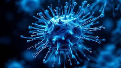 Fototapeta premium Cancer cell, illustration