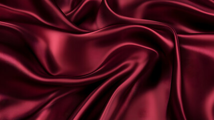 Obraz premium 26渦巻き模様の生地のシルク 柔らかいサテンの波の織物 Gererated AI