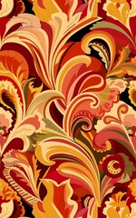 Abstract vintage pattern wallpaper seamless background. Vector illustration