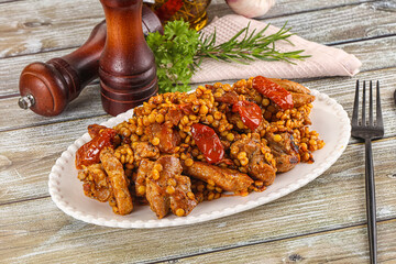 Rasted chicken meat with ptitim