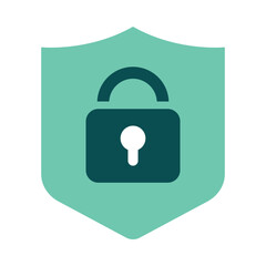 Total Lock – Shield with Lock Representing Full Security Features