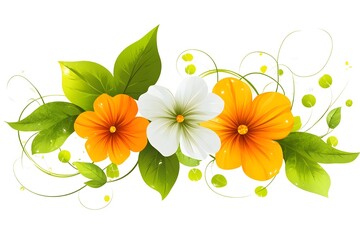 Bouquet of decorative violet flowers and twigs, watercolor illustration on a white background.
