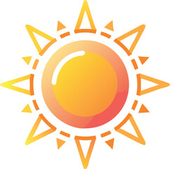 sun icon vector illustration