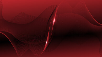 Abstract gradient red and black lines on dark background.