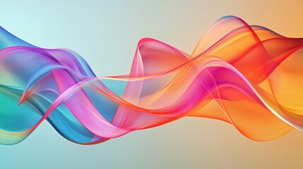 A dynamic scene of multi-colored abstract waves flowing together to create a unified, radiant pattern on a smooth surface, Symbolizing the seamless blending of diverse elements into a single