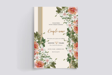 floral bridal shower invitation templates