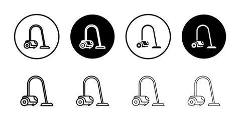 Vacuum cleaner Icon Symbol mark in filled style