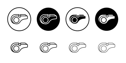 whistle icon Symbol mark in filled style