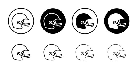 american football helmet icon Symbol mark in filled style
