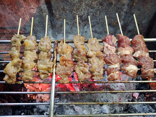 Pork Satay Moo Ping Thai Street Food
