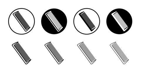 comb icon Symbol mark in filled style