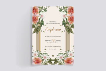 floral bridal shower invitation templates