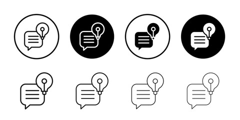 Suggestion icon Symbol mark in filled style