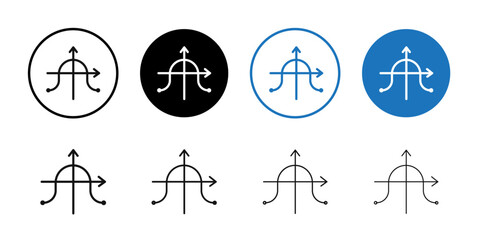 Tangent icon Symbol mark in filled style