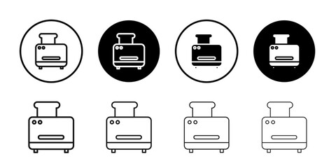 toaster icon Symbol mark in filled style
