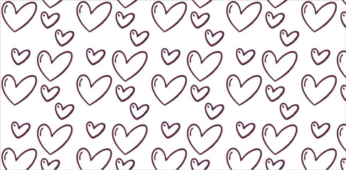 seamless pattern with Heart seamless pattern. Background with hearts. Vector illustration