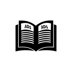 Book icon vector. advertising icon vector. marketing strategy icon. Business flat icon