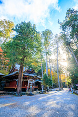 秋の三峯神社　埼玉県秩父市　Mitsumine Shrine in autumn. Saitama Pref, Chichibu City.
