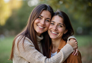 Fototapeta premium portrait of a couple outdoors