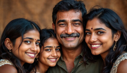 Obraz premium India, Family, Photography, Laughter