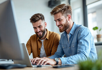 people working together in office
