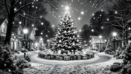 christmas tree in the park