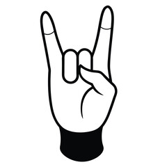 Hand making American Sign Language 