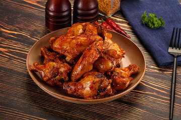 Hot and spicy Buffalo chicken wings