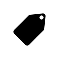 Price tag icon with simple label shape for pricing or sales