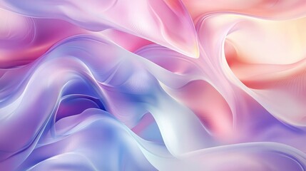 Fototapeta premium Digital wave-like pattern in soft pastel colors, abstract and fluid, without brand logo, without text