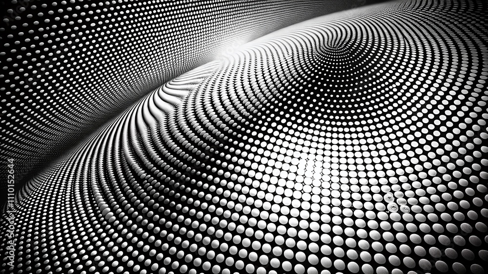 Poster abstract monochrome halftone background with high depth of field for modern design aesthetics and cr