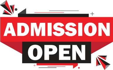 Admission open for school and colleges. Admission open badge for university. Admission open vector design. Admission Open Tag Vector Image Transparent