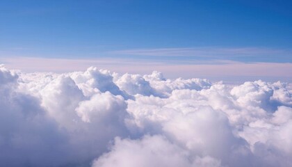 a large amount of clouds in a blue sky
