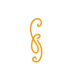 Obraz premium swirl of orange lines