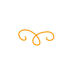 swirl of orange lines