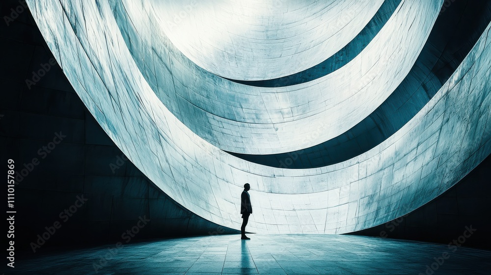Poster artistic expression modern architecture visual art urban setting dramatic perspective creativity unl