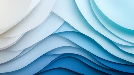 Fototapeta premium The image is a blue and white wave pattern