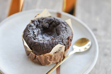 chocolate cake or dark chocolate cake or chocolate cupcake