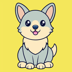 Obraz premium Playful Peruvian Inca Orchid Dog Sitting in a Heartwarming Cartoon Illustration