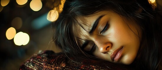 Woman experiencing emotional pain and sadness after breakup seeking comfort and support from loved ones during difficult times