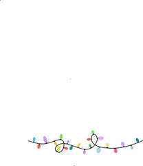 Christmas light isolated design vector on white background,x mas light stoxk vector for banner and template 