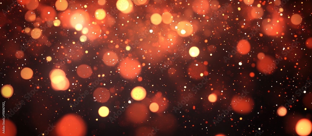 Poster vibrant abstract background of blurred festival lantern lights in warm red and orange tones with spa